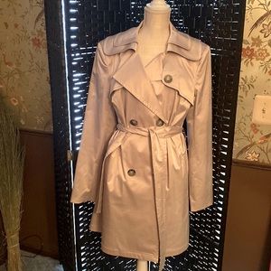 Alfani trench coat, XL,champagne gold